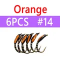 6 piezas talla 14 naranja