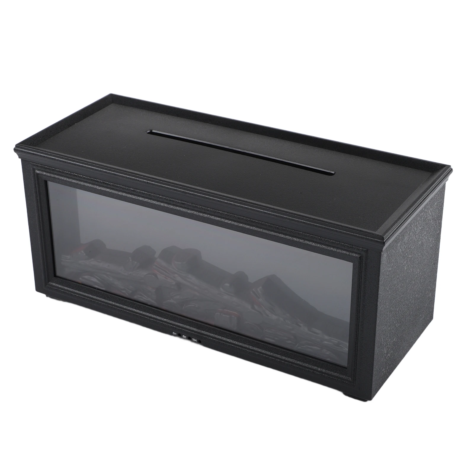 Simulation 3D Fireplace Flame Aroma Diffuser with Remote Control Timer Function for Home Humidifier and Color Lights