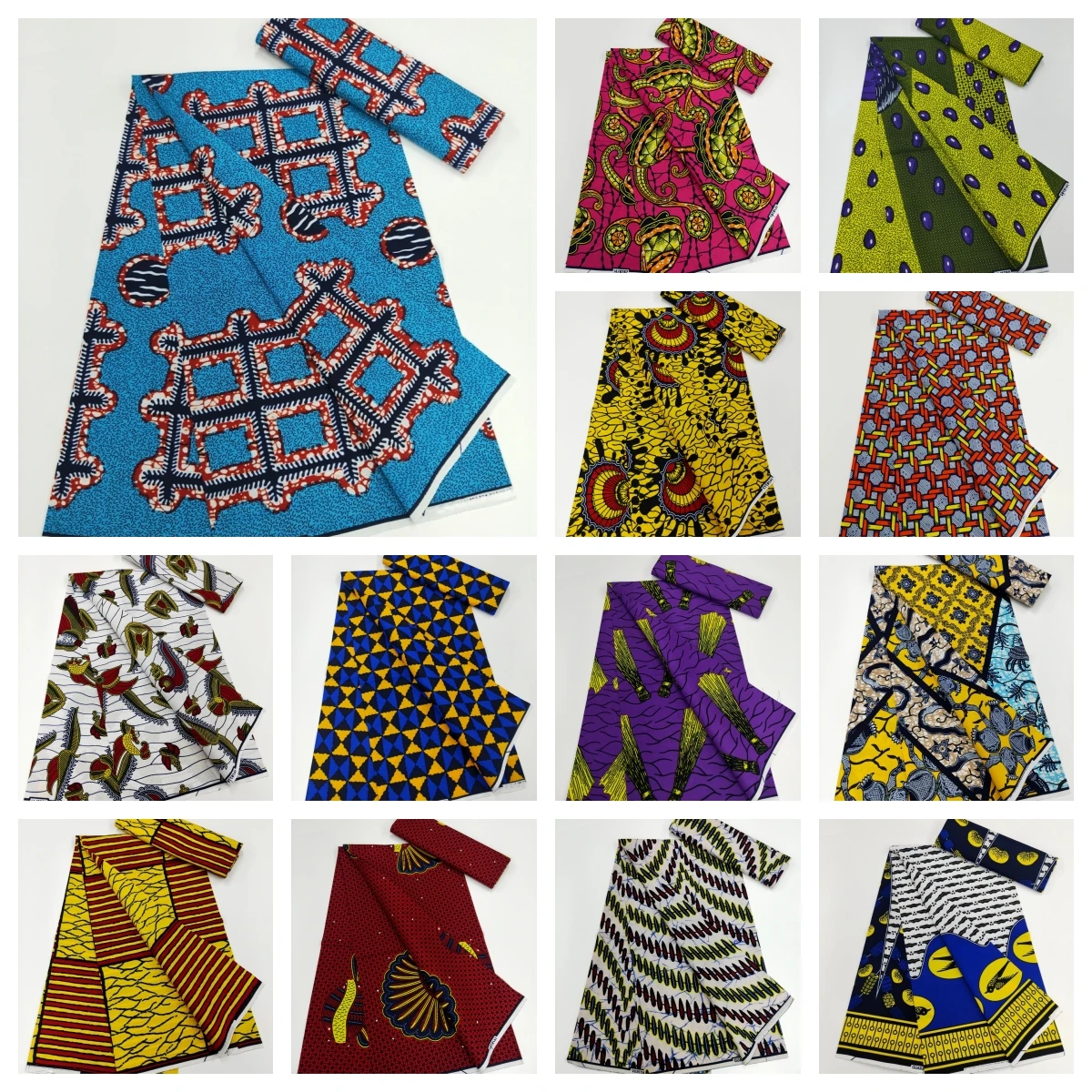

african veritable real wax cotton fabric 2025 high quality ankara fabric for wedding dress african real wax print cotton 6yard