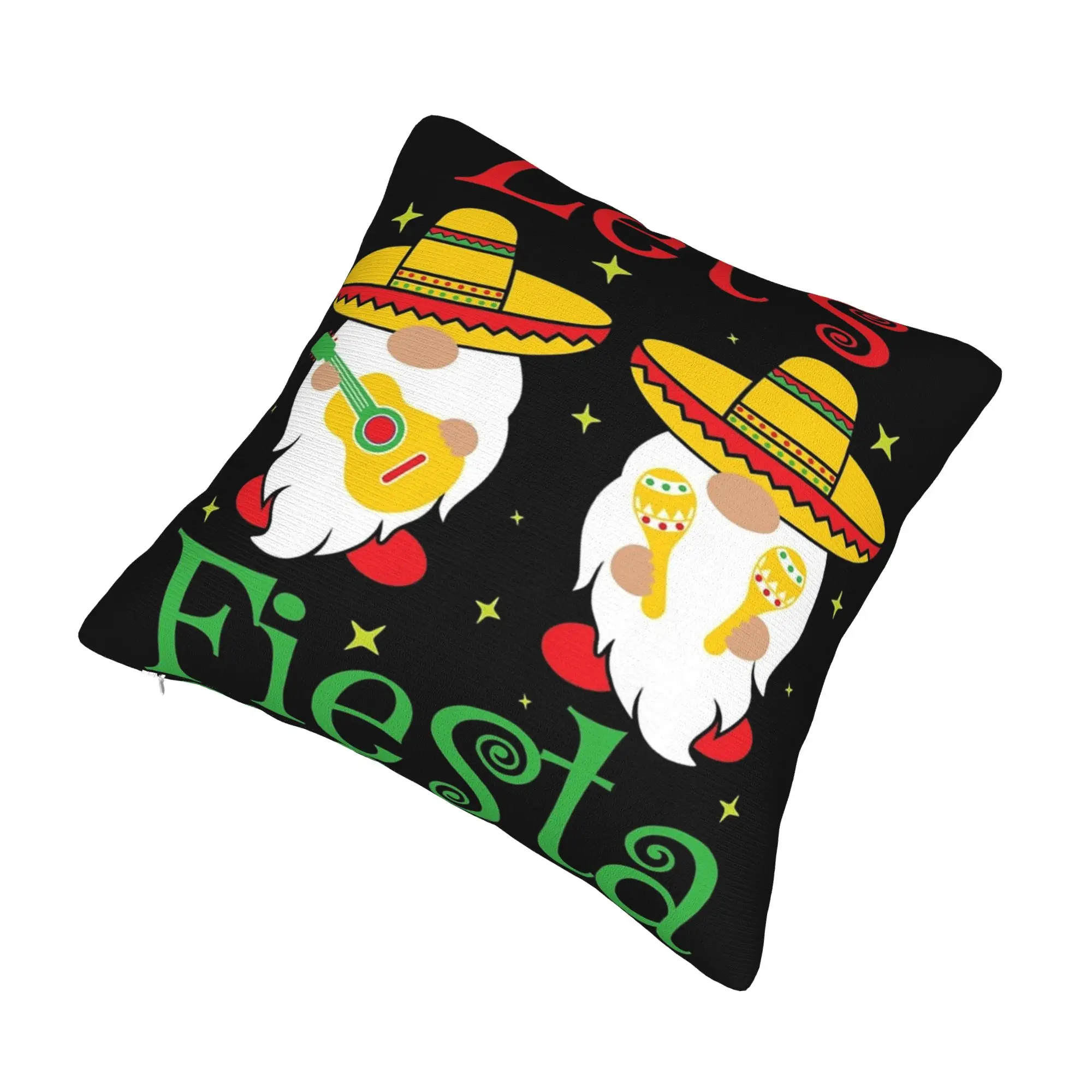 Let's Fiesta Cinco De Mayo  Pillow Cover Accessories Soft Cushion Cover Decoration  Pillow Case Cover Home Multiple Sizes