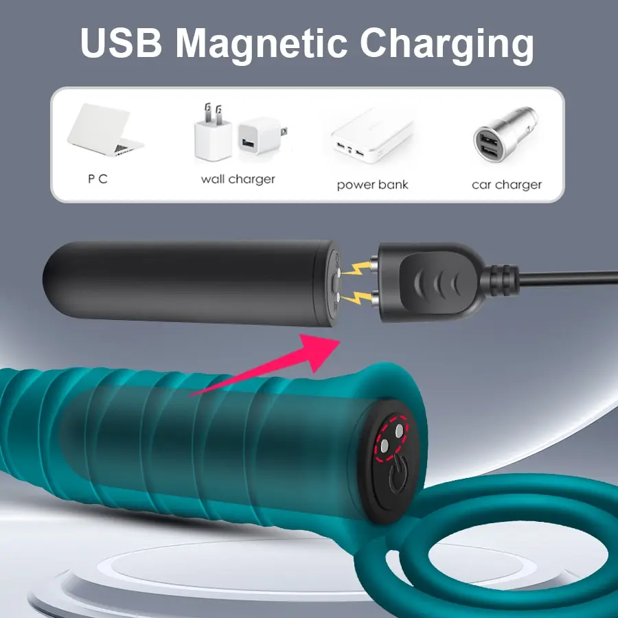 هزاز مزدوج حلقة الديك مع جهاز تحكم عن بعد للرجال والنساء ، ألعاب جنسية ، هزاز رصاصة ، تحفيز G-spot ، منتج مثير للأزواج