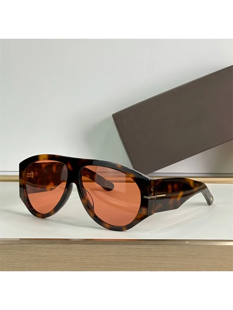 Nieuwe oversized pilotenzonnebril damesmode luxe groot frame eendelige gradiëntzonnebril retro klassieke dikke tinten - afbeelding 2