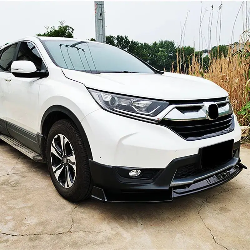 For 2017 2018 2019 Honda CRV Car Front Bumper Lip Chin Spoiler Splitter Diffuser ABS Plastic Tuning Accessorie