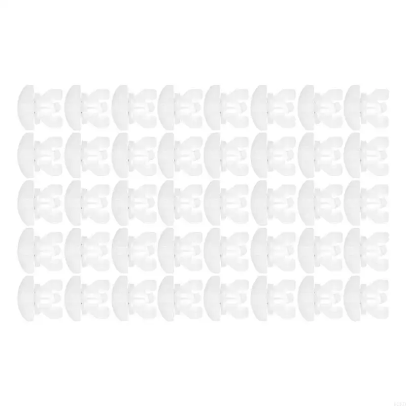 62KD Curtain Rails Stoppers 20/40Pieces White Drapery Track Sliding Gliders Parts