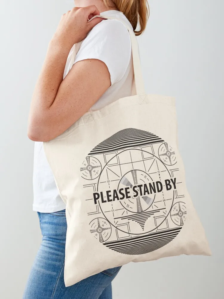 

Please stand by Tote Bag custom fabric bag personalized tote bag luxury women Shopper