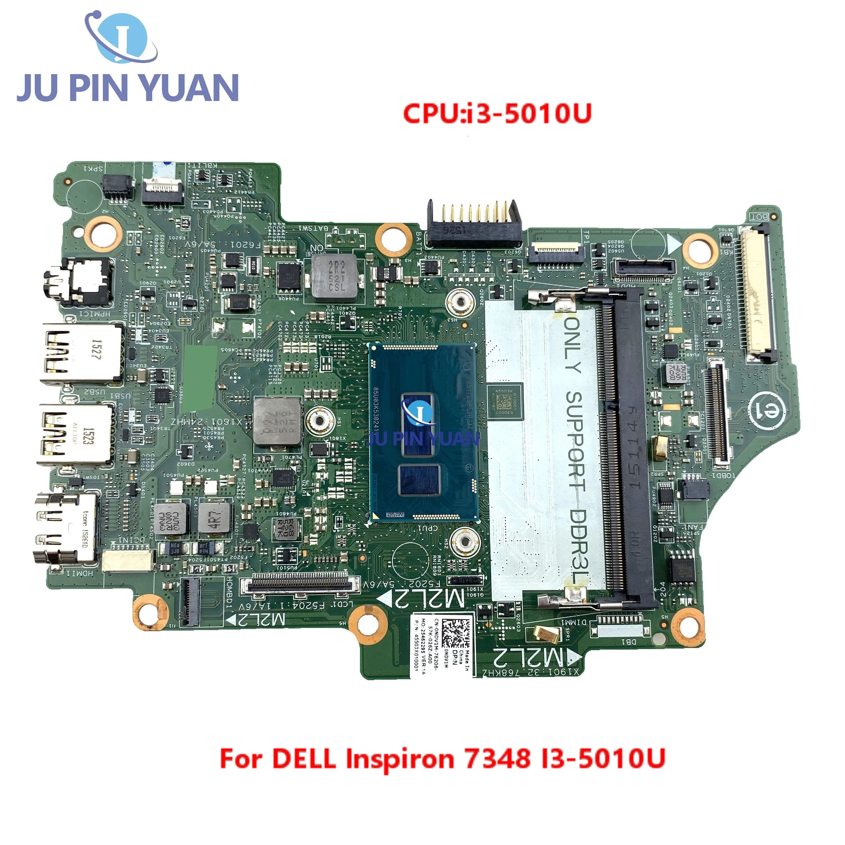 13321-1 SR23Z DDR3 CN-0NDV1M 0NDV1M For DELL Inspiron 7348 I3-5010U Laptop Motherboard 100% Texted