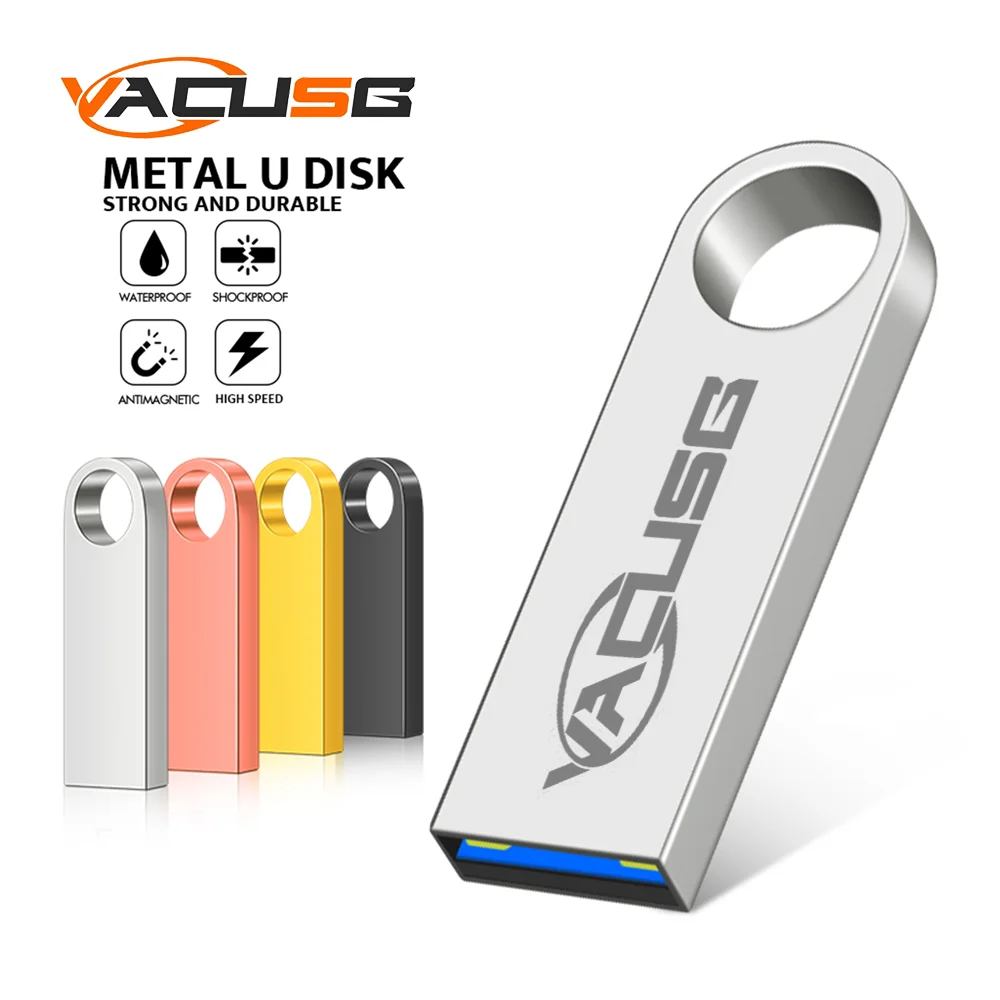 Super USB 3.0 64GB Metal Pen Drive 32GB Cle Usb Flash Drives 128GB Pendrive High Speed Portable SSD Memoria Stick Free Shipping