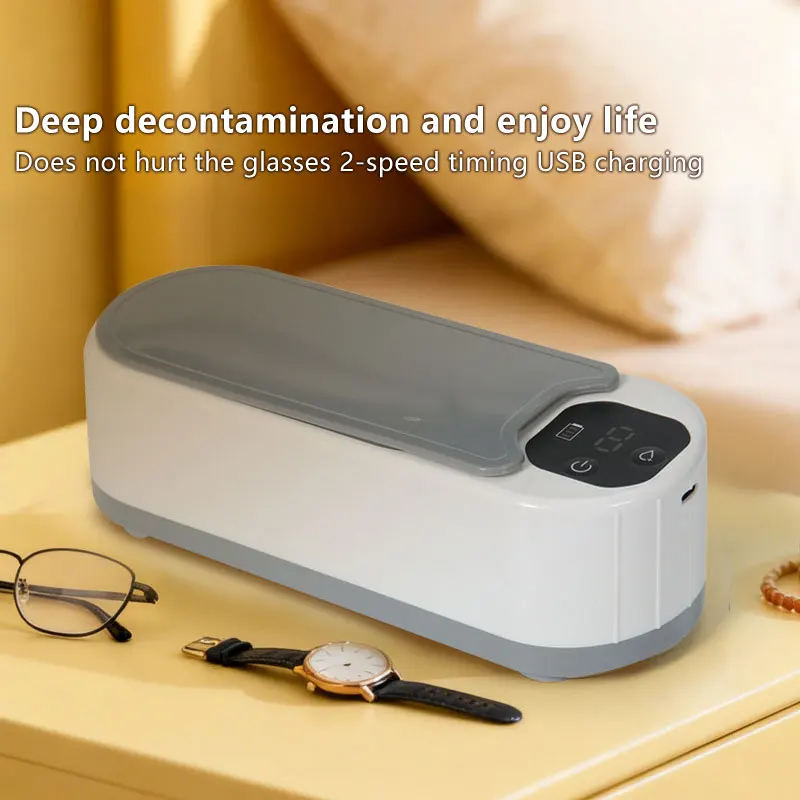 Lenovo 45000Hz Portable Ultrasonic Cleaning Machine Household Multi‑purpose Cleaner Box for for Eyeglasses Jewelry Cleaning Tool