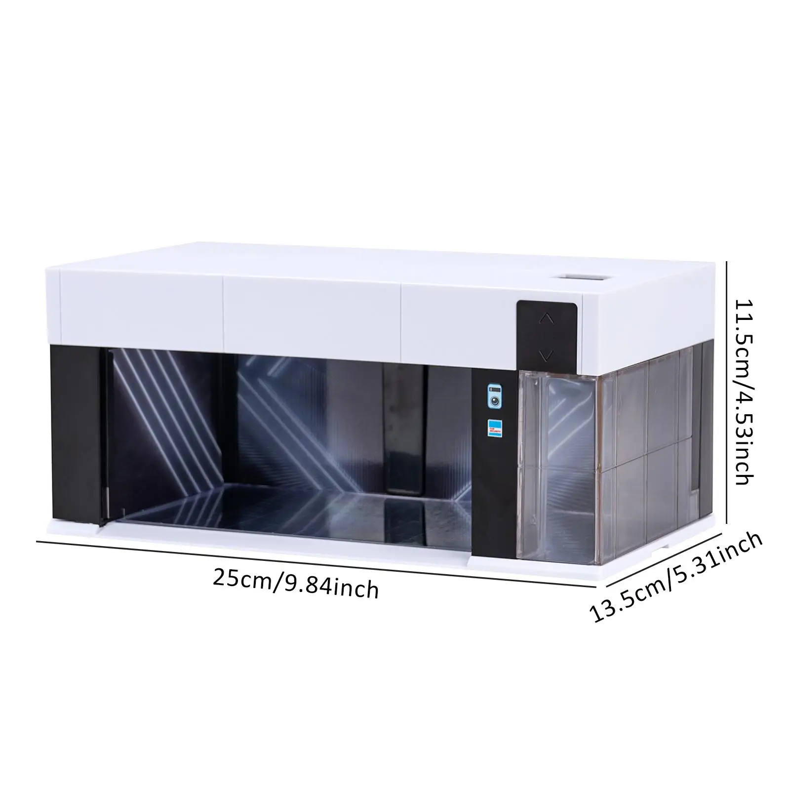 1/64 Parkeerplaats Vitrine Verlicht voor Actiefiguren Layout Accessoire