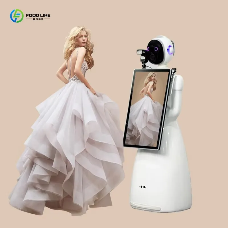 Kit Robótico Personalizado de Moda Popular, Robô de Selfie com Rotação Automática, Cabine de Fotos, Eletrônicos de Consumo