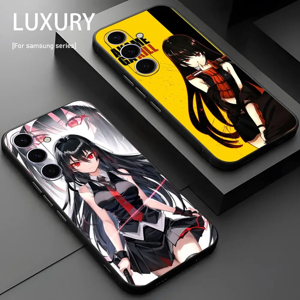 Popular Akame ga KILL Anime Phone Case For Samsung Galaxy S25 S24 S23 S22 S21 S20 Plus Ultra Note20 Soft Black