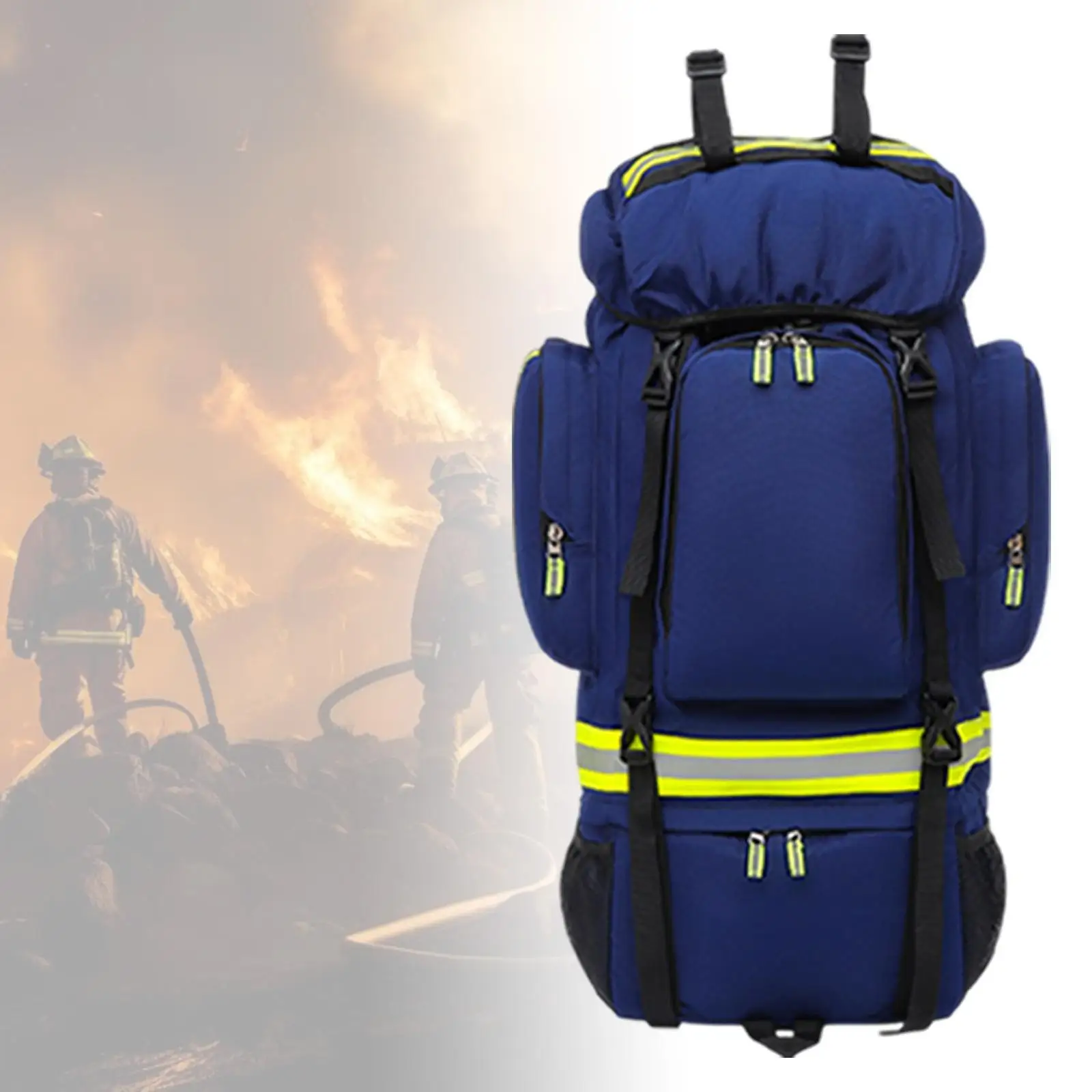 

Hiking Luggage Bag Climbing Backpack Lightweight Large Capacity Rucksack Emergency Storage Back Pack for Outdoor Firefighters