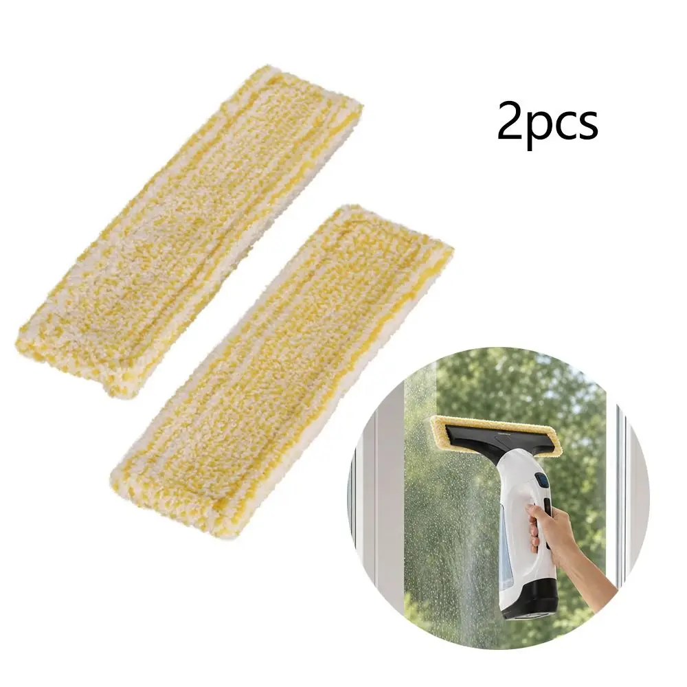 2Pcs Microfiber Material Microfibre Mop Cloths Replacement Parts Pulling Lips Design Window Cleaner Machine Spare Parts