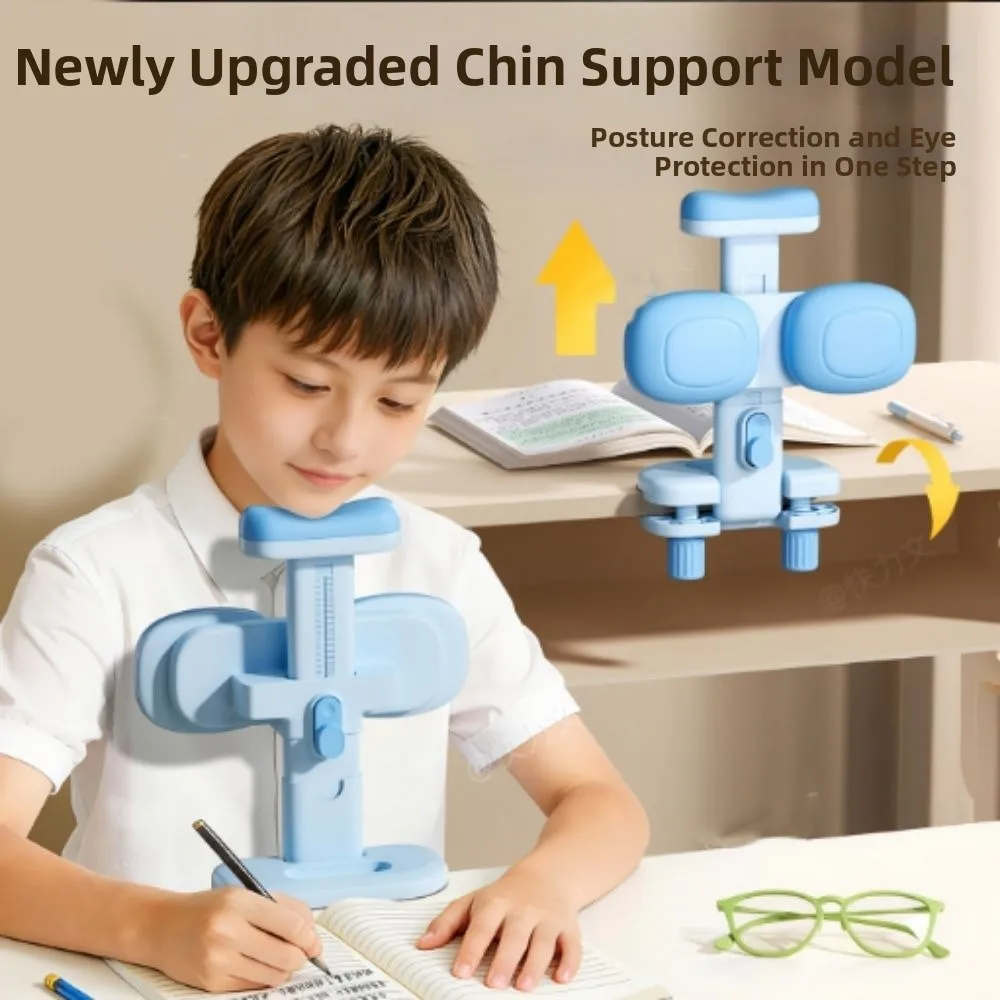 Multifunctional Students Writing Posture Corrector Height Adjustable Support Chin Sitting Posture Corrector 180-degree Rotation