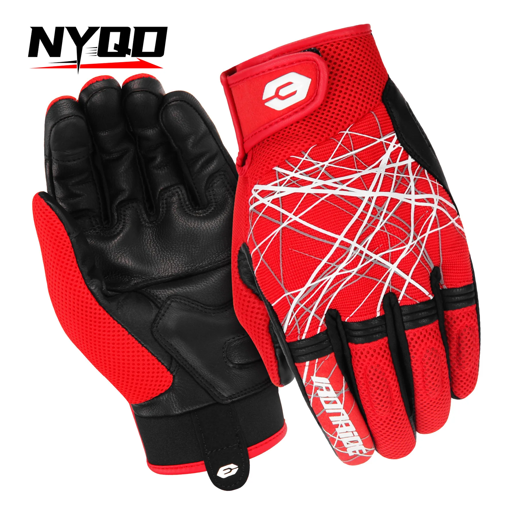 

Motorcycle Gloves Summer Riding Breathable Built-in Anti-fall Protective Gear Full Finger Touch Screen Rider Glove and Equipment