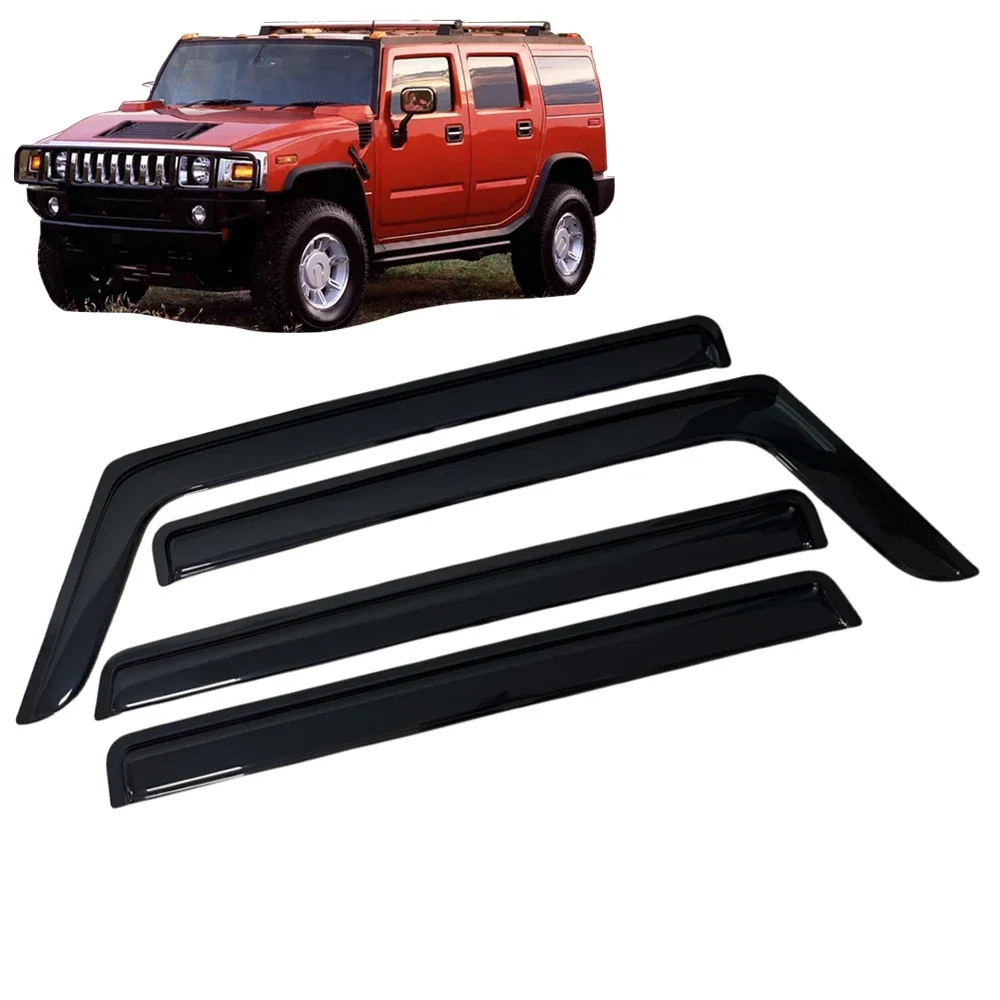 

Оконный козырек для Hummer H2 2003 2004 2005 2006 2007 2008 2009, защищенный от атмосферных воздействий дверной козырек, защита от ветра и солнца, защита от дождя, боковое окно, ветер