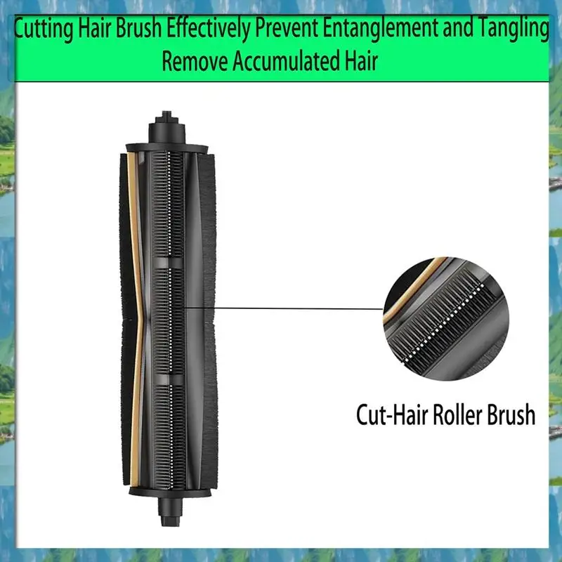 

The Roller Brush Parts Replacement For Dreame X30/X40 X20/S10 Sweeping Robot Hair Cutting Roller Brush Robot Vacuum Cleaner