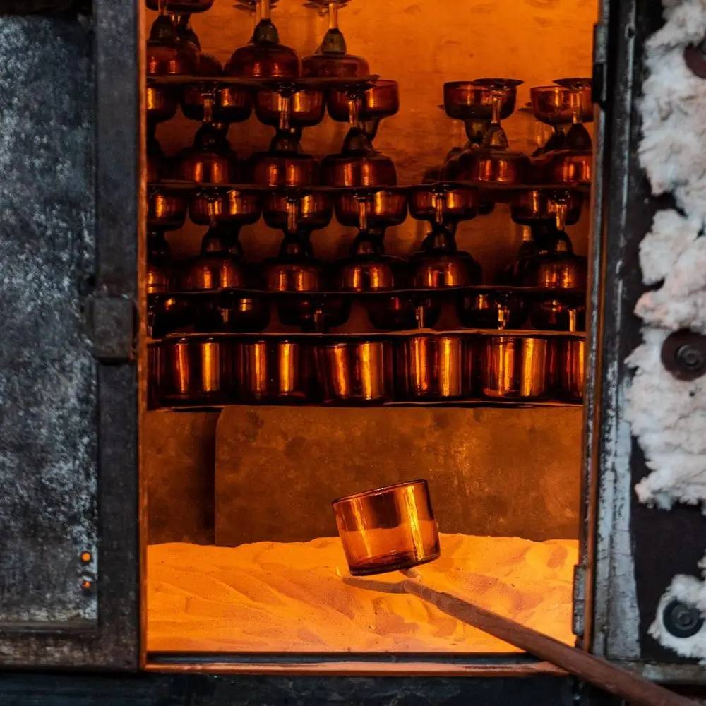 شمع شمع العسل النقي 3 فتحات، زجاج كهرماني، غير معطر، خالي من الصويا، حرق طويل، مصنوع أمريكيًا، 22 أونصة #6