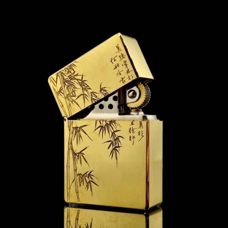 

Звезда ST9 латунная резная керосиновая зажигалка с окислением ветрозащитная ретро зажигалка с шлифовальным кругом коллекция подарок