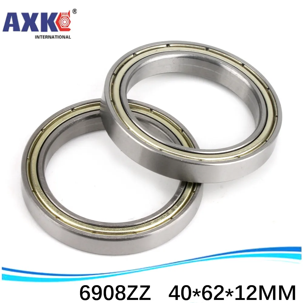 

10pcs Free Shipping Thin Wall Deep Groove Ball Bearing 6908ZZ 40*62*12 Mm Inch Bearing AXK Steel Ra 0.8 Machinery Nanjing Carton