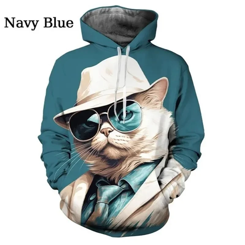 Cool Designs Cat Graphic Hoodie Men Clothing 3D Printed Funny Kids Hoodies Women Harajuku Fashion y2k Pullovers Sweatshirt Hoody