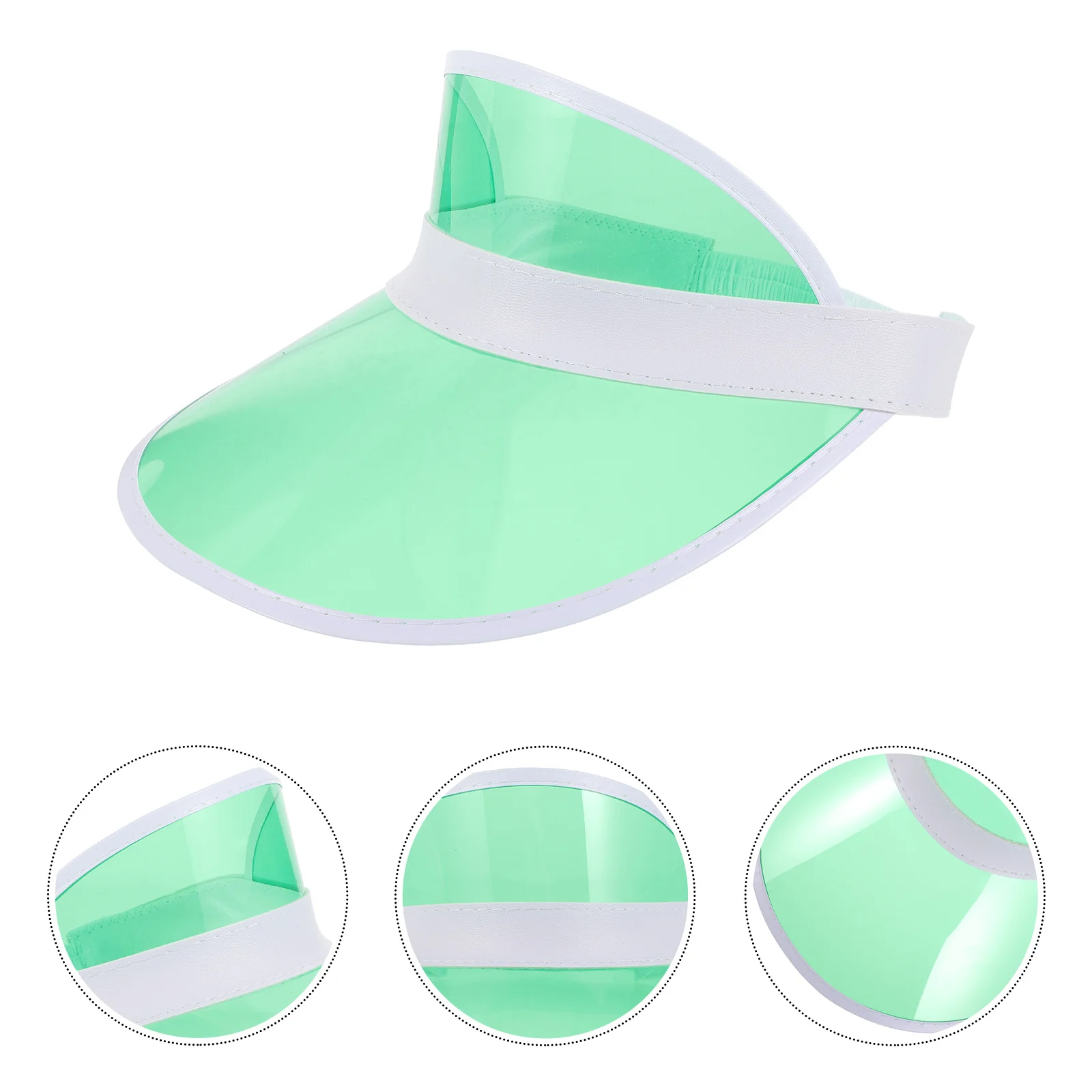 

Sun Visor Hat Colored Wide Brim Breathable Sunhat with Empty Top for Summer Outdoor Sports Sun Protection Visors