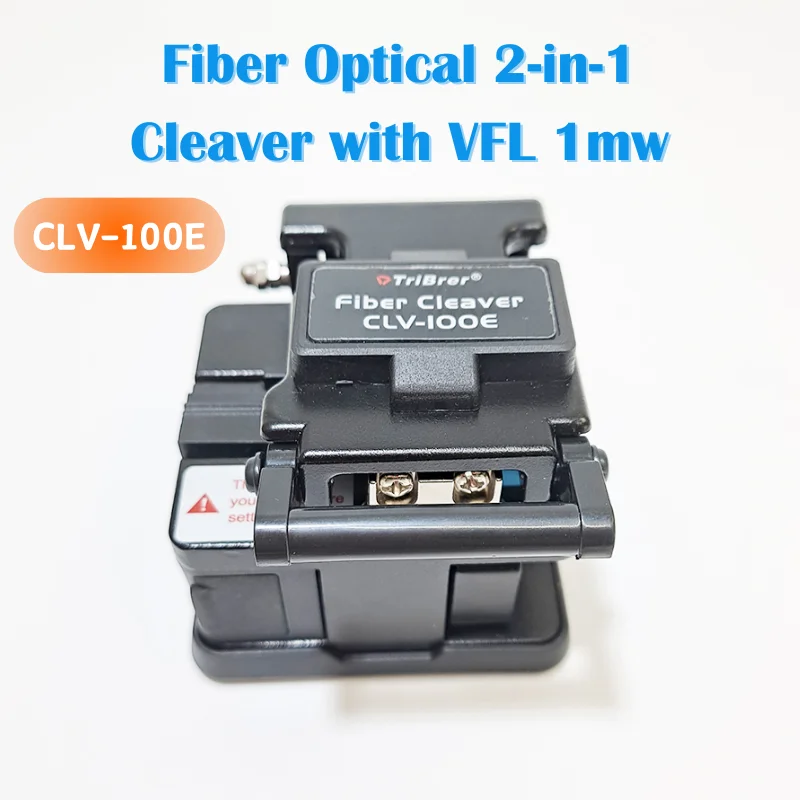 High-Precision Fiber Optic Cleaver CLV-100E Cable Cutter Hot Melt Cold Splicing Fiber Optic Cleaver 48000 Times Blade Life FTTH