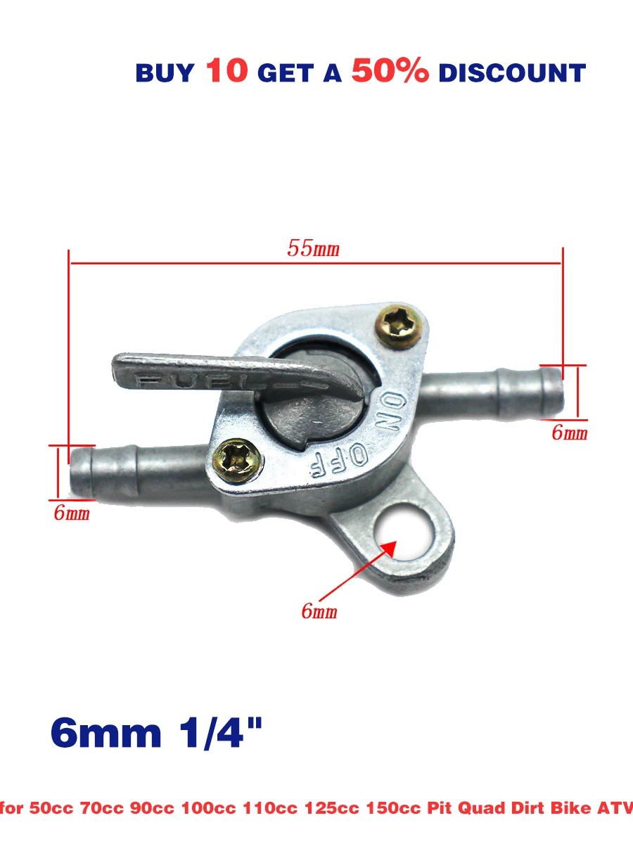 AliExpress WINNERGO ON/OFF Switch Petrol Gas Fuel Tap Petcock Gas oline Valve Fuel Tank Switch for 50 70 90 100 110 125 150cc Pit Quad Dirt Bike ATV