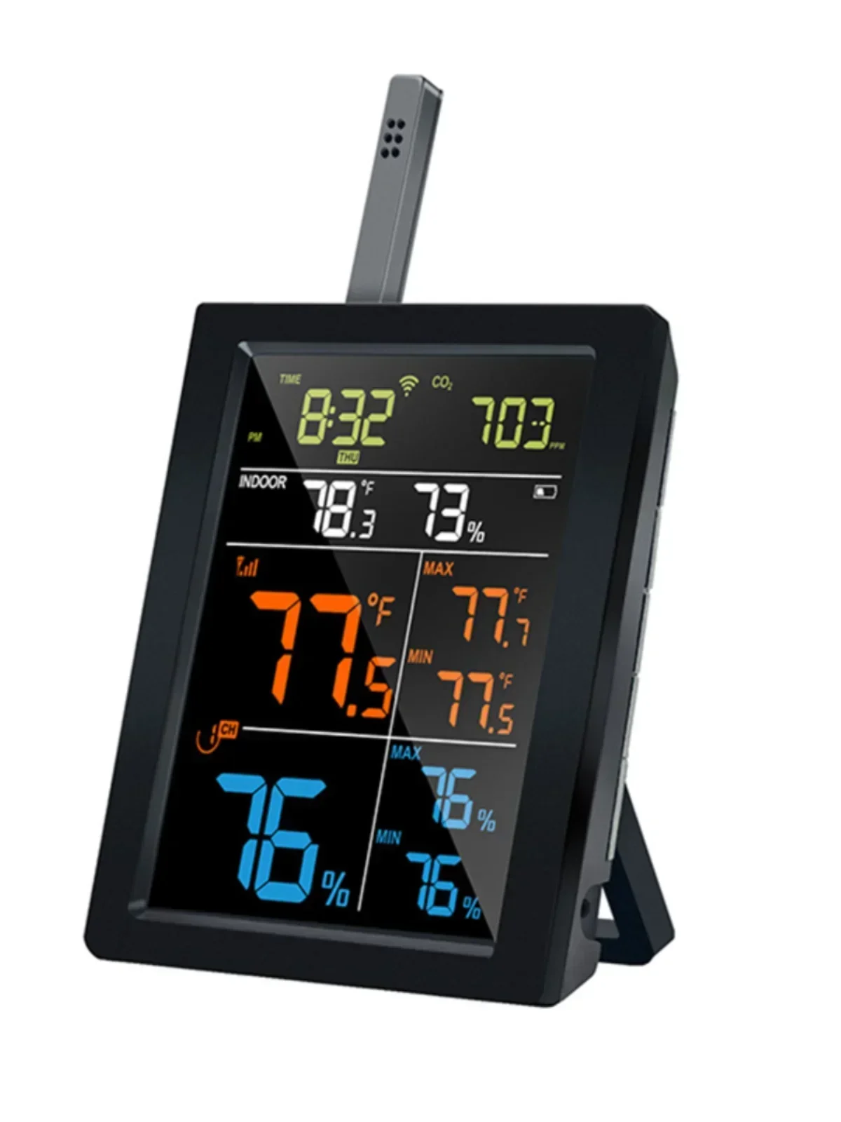 Cheap And Fine Temperature And Humidity CO2, Carbon Dioxide Detection Meteorological Instrument WN1821