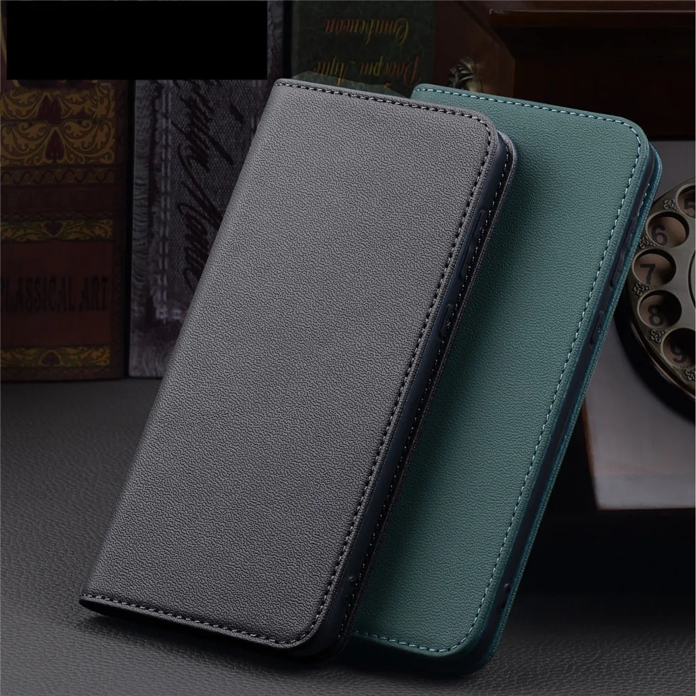 

Premium Natural Cowhide Leather Magnetic Flip Case For Huawei Pura 70 Ultra 70 Pro 70 Business Cover