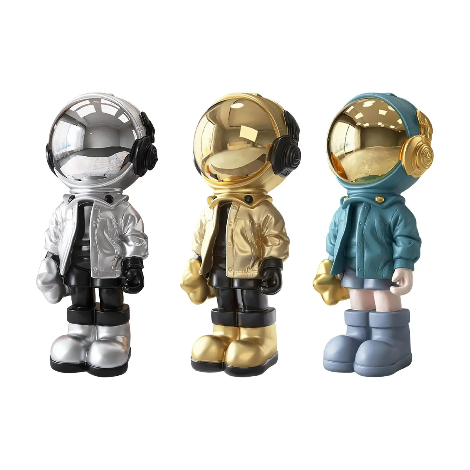 

Resin Astronaut Standing Figure Statue 70cm Tall Floor Ornament for Adults, Teens and Children Bedroom Decor Unique Design Cute