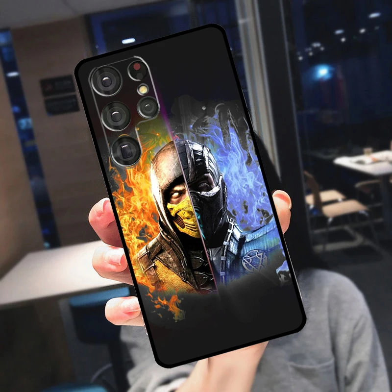 Scorpion Zero Sub Mortal Kombat Case For Samsung Galaxy S23 Ultra S22 Ultra S20 FE S21 FE Note 10 20 S8 S9 S10 Plus Cover