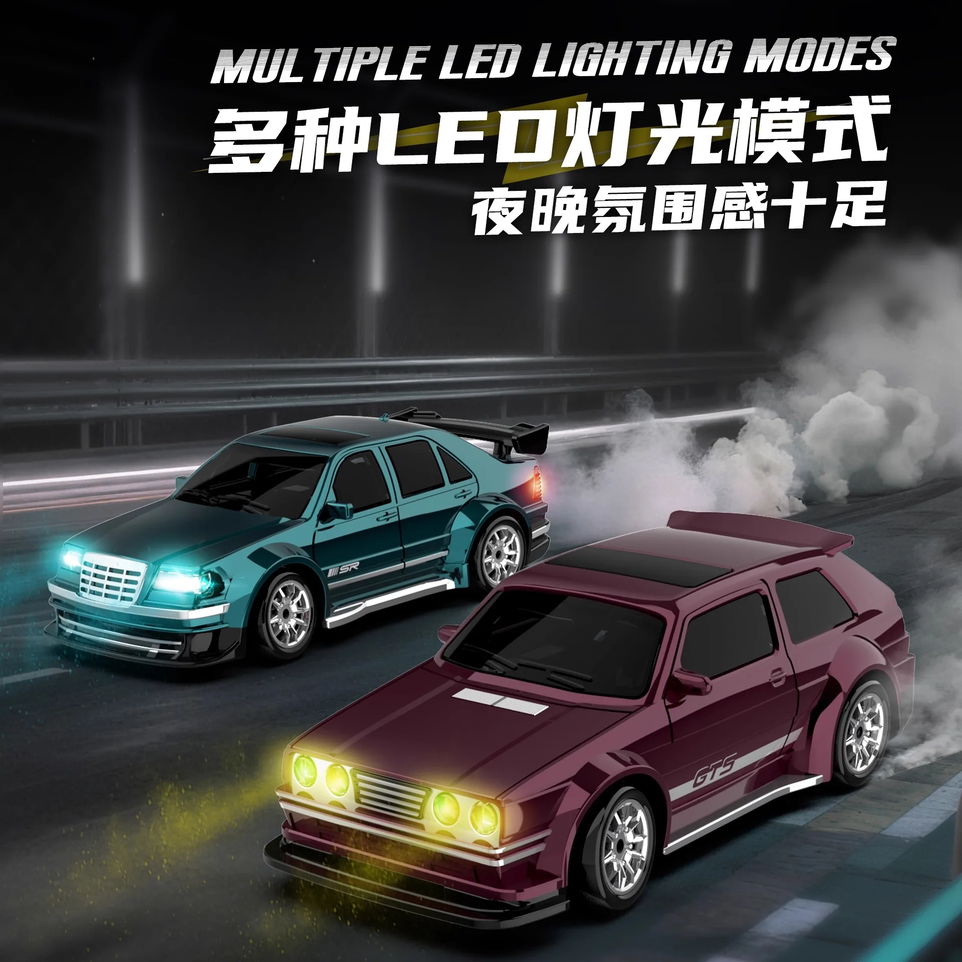 Golf GTI contrôle proportionnel complet 1:43 quatre roues motrices télécommande voiture mini gyroscope réglable modèle RC jouets de course à dérive