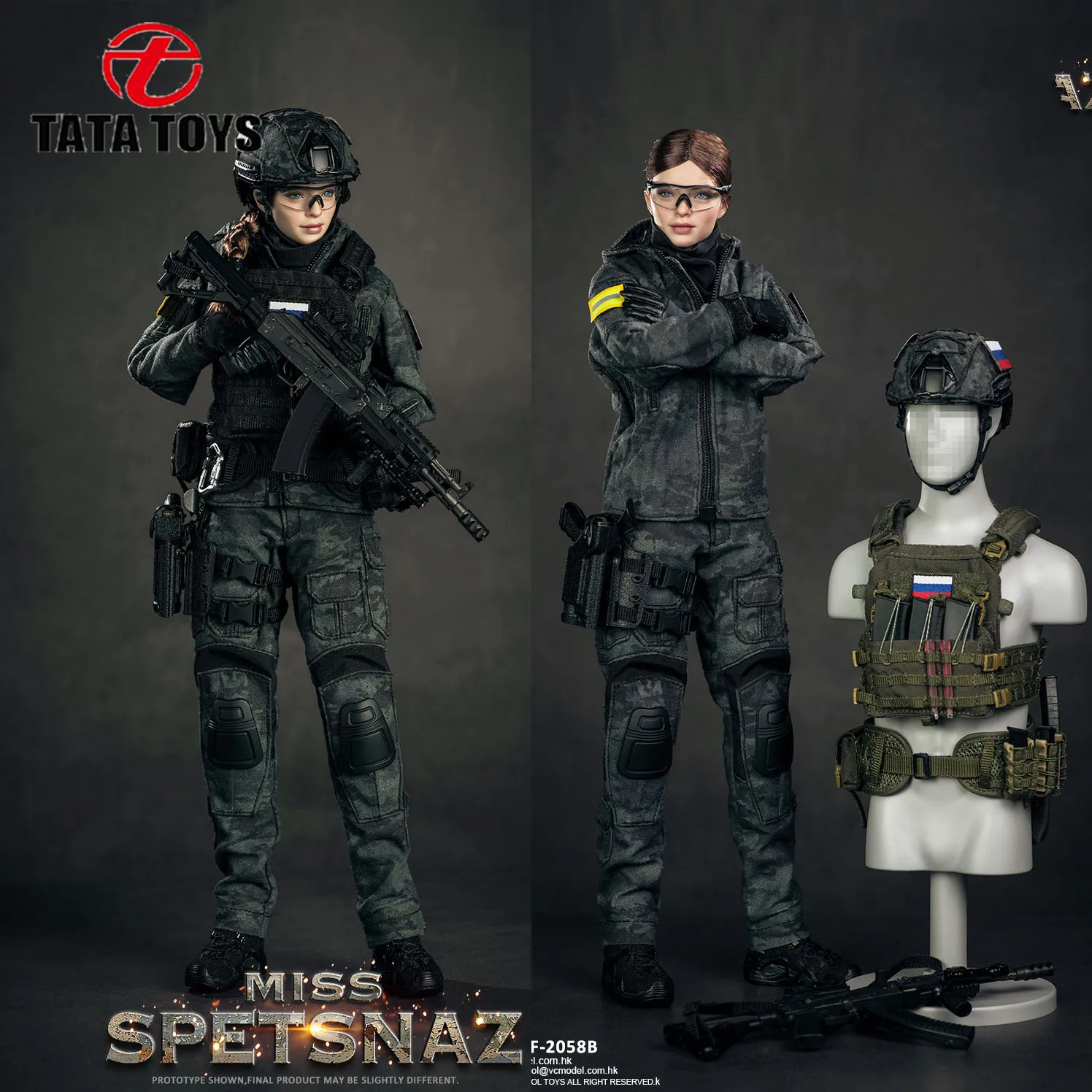 IN STOCK VERYCOOL 1/6 VCF-2058 Russian Special Forces Female Soldier Action Figure Full Set for 12 Inch Toys Model