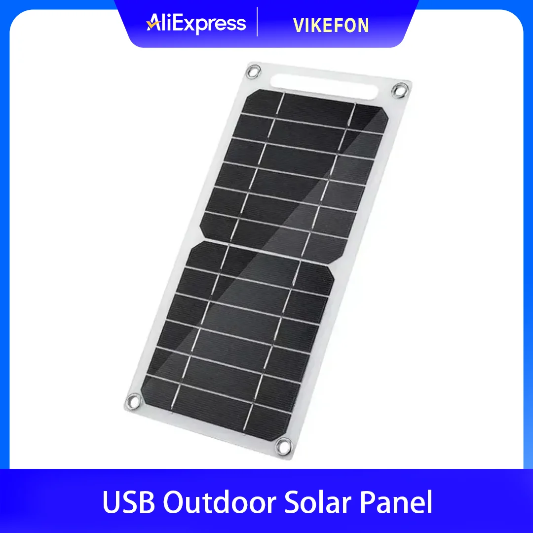 Solarpanel kann mit Rucksack befestigt werden, 5–35 W, USB, wasserdicht, tragbares Ladegerät zum Aufladen von Outdoor-Wandern, Camping und Mobiltelefonen