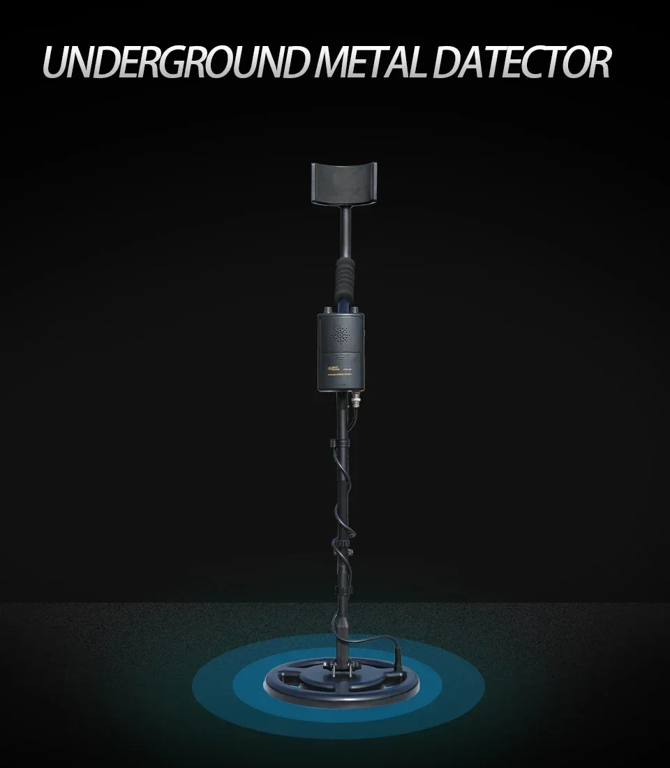 AR944M Portable Metal Detector 1.8M Depth Gold Treasure Finder with 1200mA Li-Battery