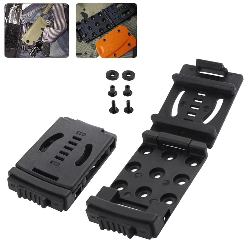 Multi-functional K-Sheath Belt Clip Belt Scabbard Kit Waist Clips Attach Knife Flashlight Hunting Camp Hiking EDC Outdoor Tool