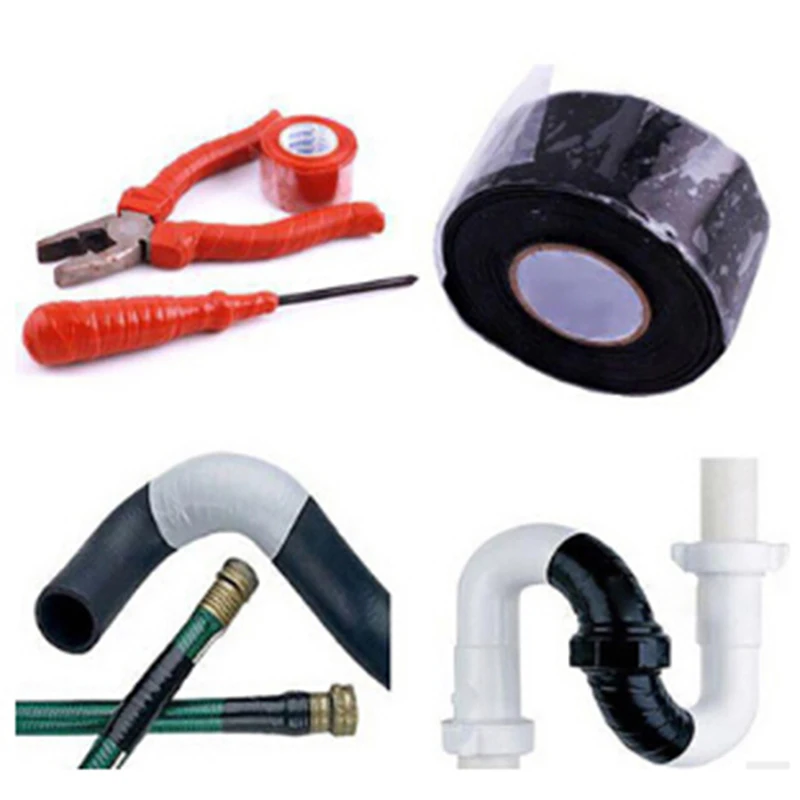 1 Pcs Self - Adhesive Rubber Insulation Tape Silicone Performance Waterproof Plugging Repair Seal Tapes Bonding Rescue Wire