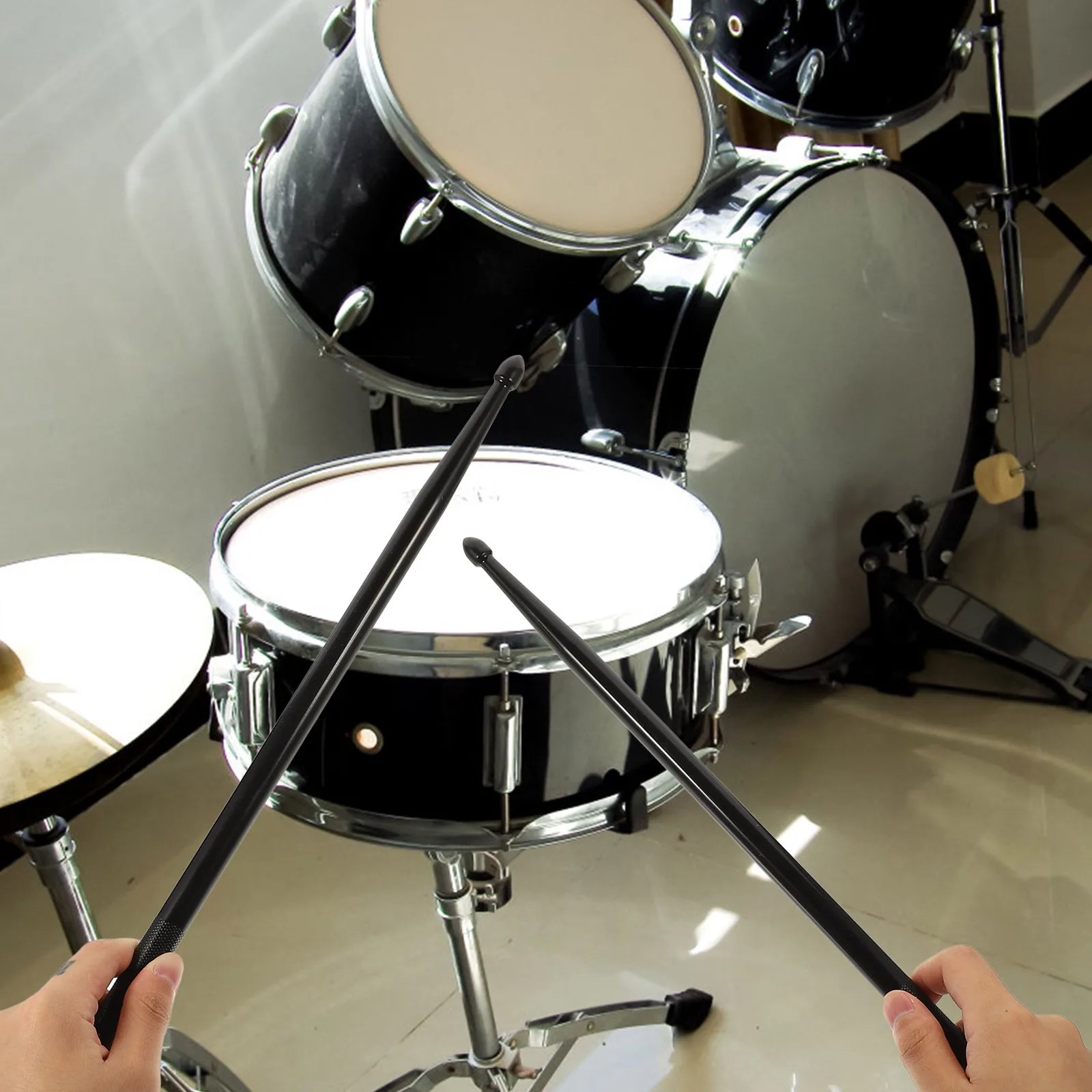 

Nylon Drum Sticks 3 Pairs Durable Smooth Performance Musical Instrument Universal Accessories Students Professional