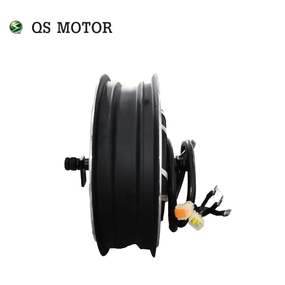 QS Motor 14*3.5inch 5000W 260 V4 Hot Sale BLDC In-wheel Motor 48V 72V Dual Shaft Hub Motor for Electric Scooter and E-Motorcycle