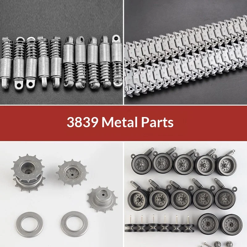 Henglong 1/16 M41 Walker Bulldog 3839 RC Tank Metal Upgrade Parts Tracks Sprockets Road Wheels Shock Arms