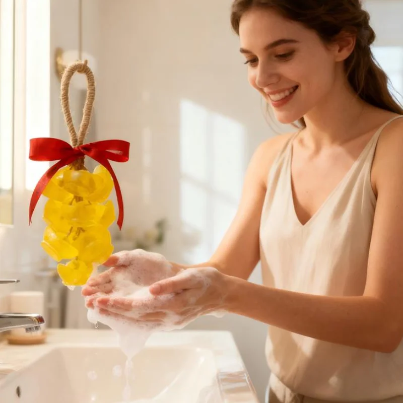 Kreative Erdbeer-handgemachte Seife, luxuriöser Duft, ätherisches Öl, bestes Geschenk für Festival, für Gesicht, Körper, Tiefenreinigungsseife