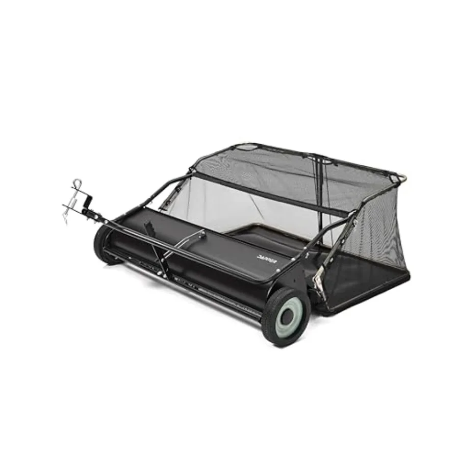 

Прицепной подметально-уборочный комбайн для газонов 42-го типа, объем 25 куб. футов. фут. Прочная сумка из стали с черным покрытием, большой вместимости и долговечной конструкции для эффективного использования