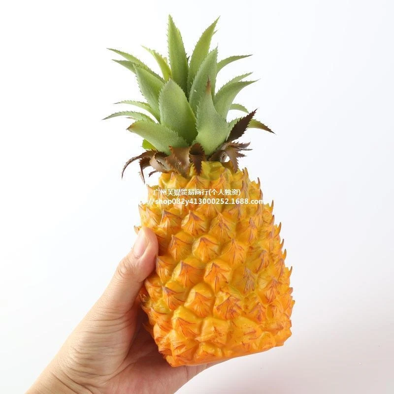 

Simulated Pineapple Fruit Resin Weighted Model For Home Decor Window Display Photography Prop Vintage Farmhouse Decoration