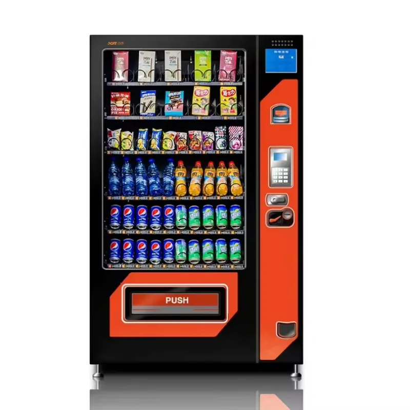 

Customized Newly Stock Hot Selling 24 Hours Large Capacity Automatic Combo Snacks Drinks Food Vending Machine