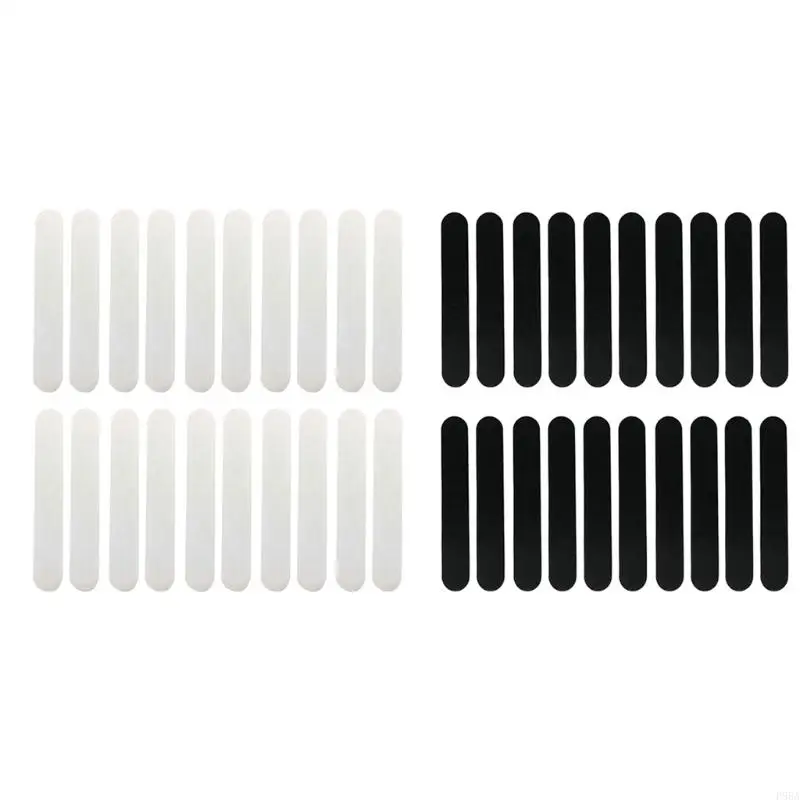 

P88A 30 Pieces Disposable Liner Moisture Wicking Sweatband Visor Hat Size Reducer Adhesive Sweat Absorbing Strips Patch Tape