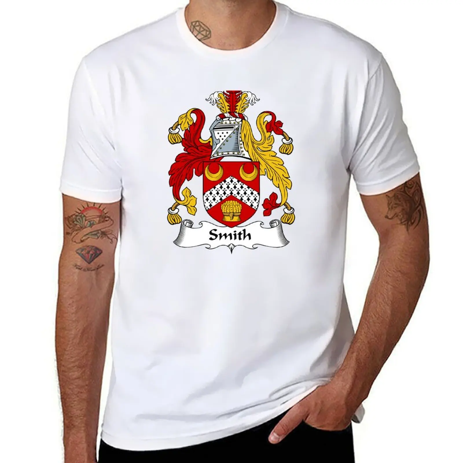 

Футболка Smith Coat of Arms / Smith Family Crest, забавные футболки с темным юмором, мужские футболки с рисунком, футболка