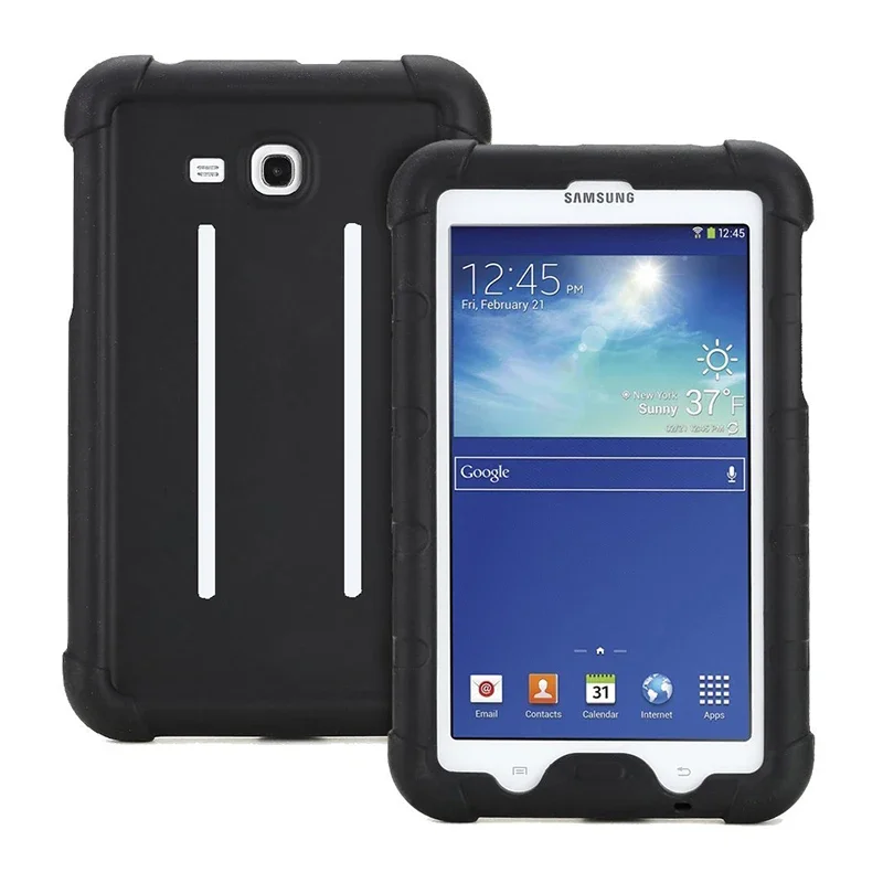 

MingShore Cover For Samsung Galaxy Tab E Lite 7.0 inch Shockproof Cover For Galaxy Tab 4 3 Lite 7.0 T113 Silicone Rugged Case