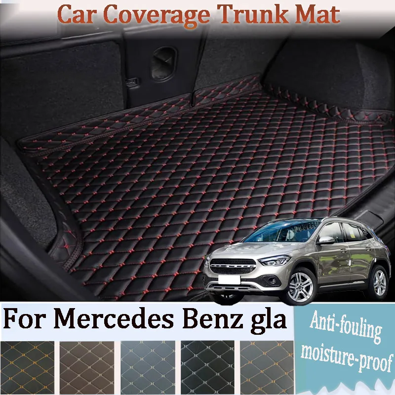 

Car Trunk Mat cargo liner For Mercedes Benz gla 2015-2019Car XPE Leather Waterproof，Anti Staining, Anti Wrinkle Car mat Interior