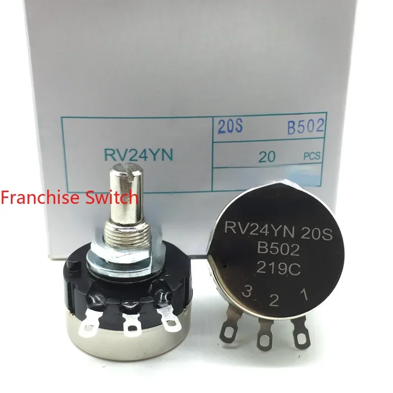 

10PCS RV24YN20SB502 Single Coil Carbon Film With Various Resistance Values Available In Stock